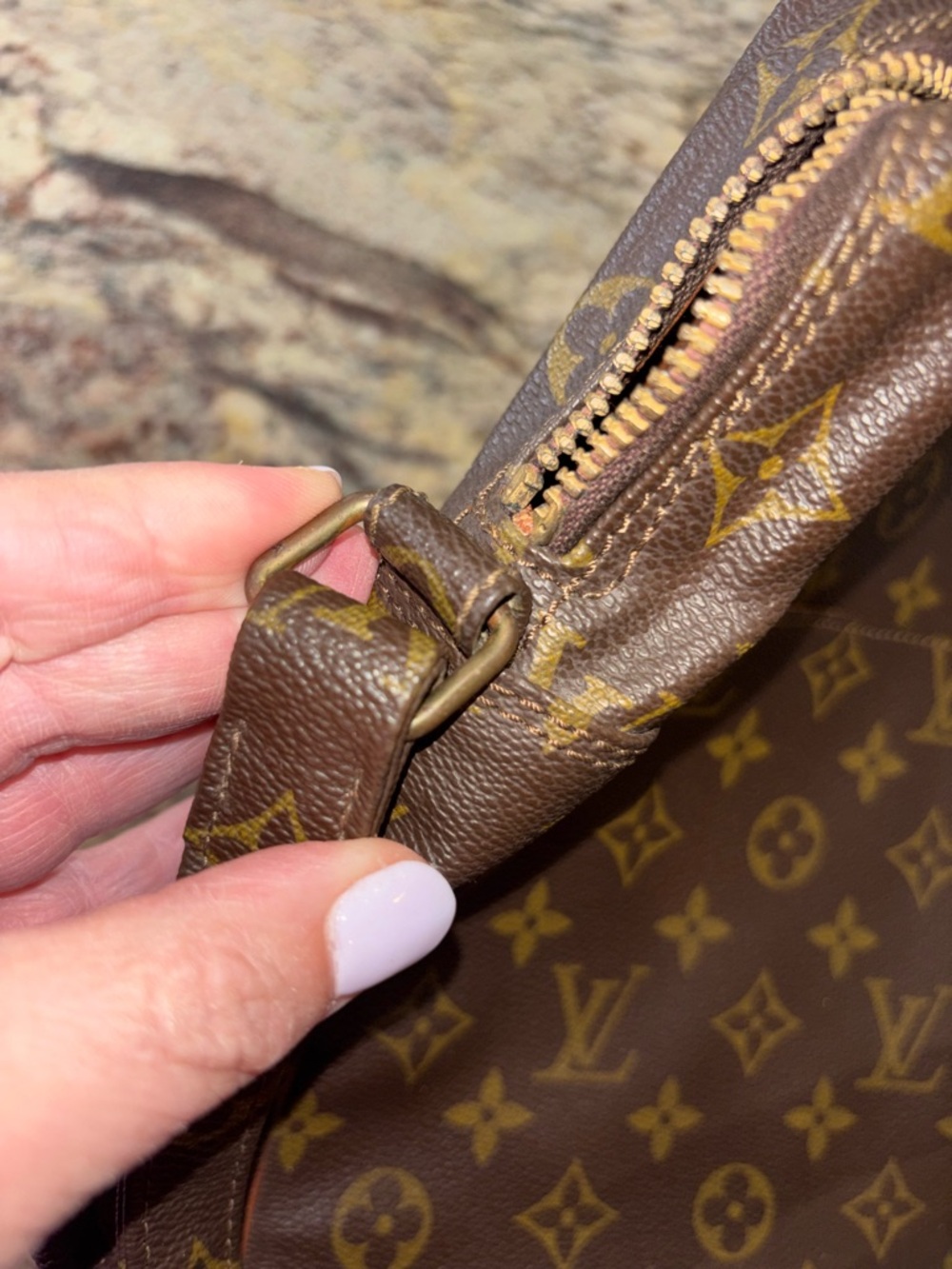 Louis Vuitton Brown Monogram Canvas Messenger Bag - Picture 3 of 11